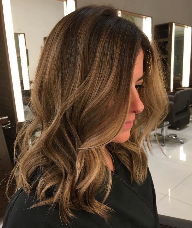 Balayage for medium dark hair