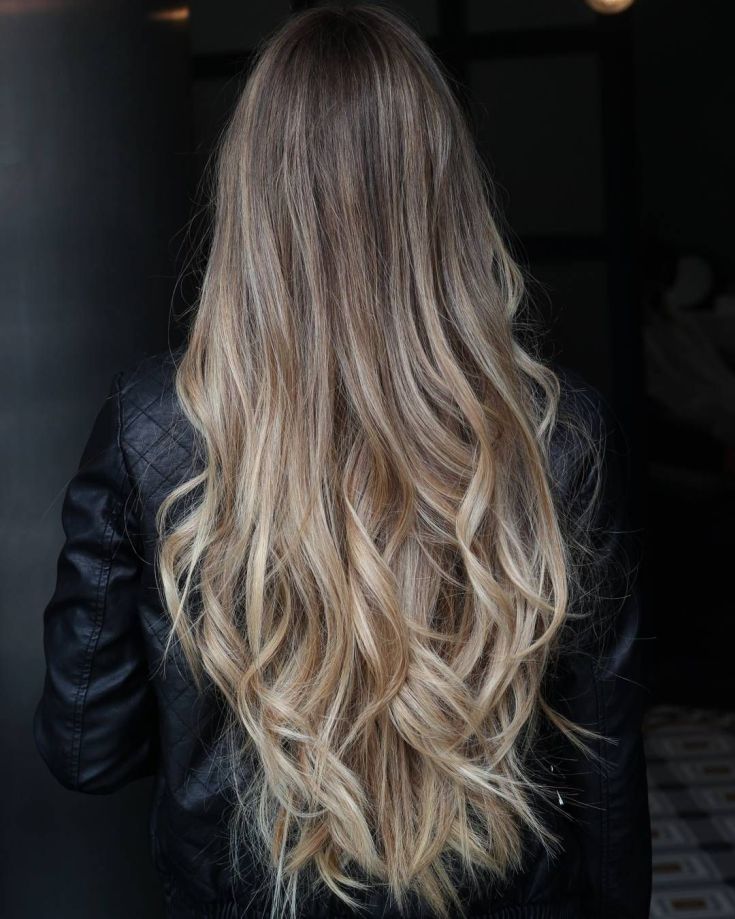 Balayage for long blond hair