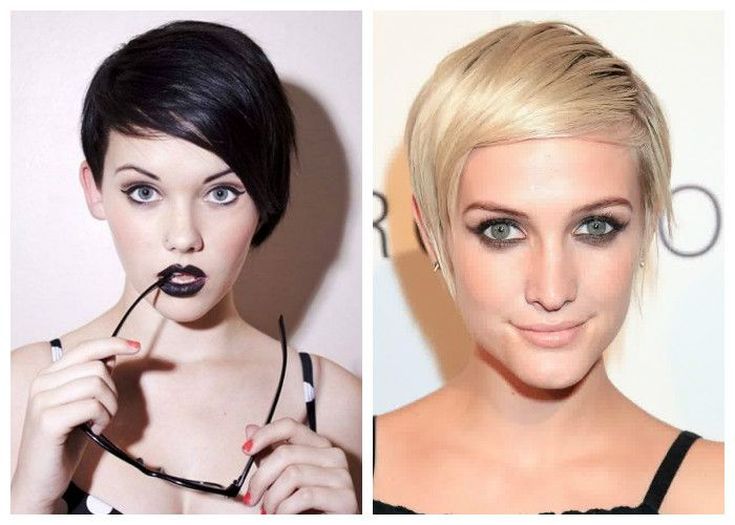 (+210 photos) Pixie haircut for round face