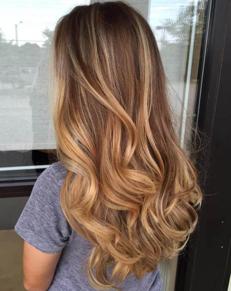 Balayage for long blond hair