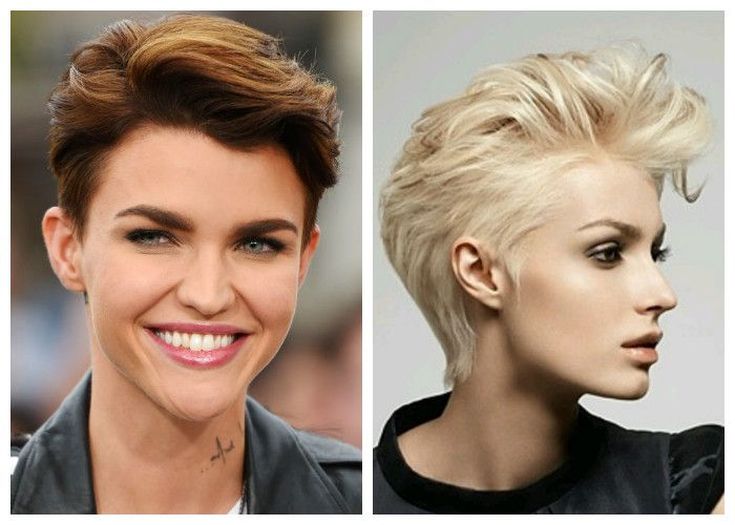 (+210 photos) Pixie haircut for round face