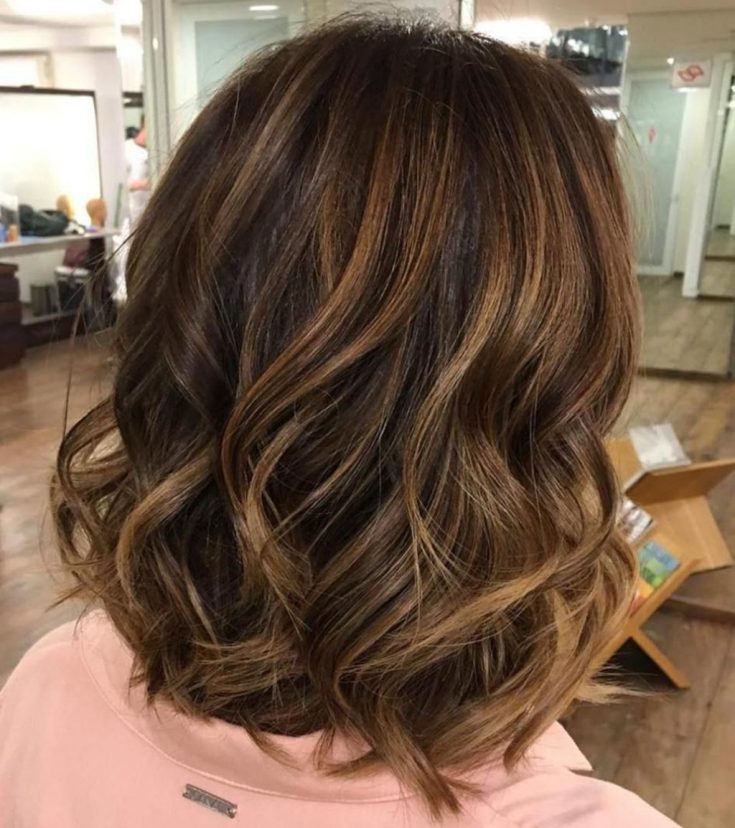 Balayage for medium dark hair