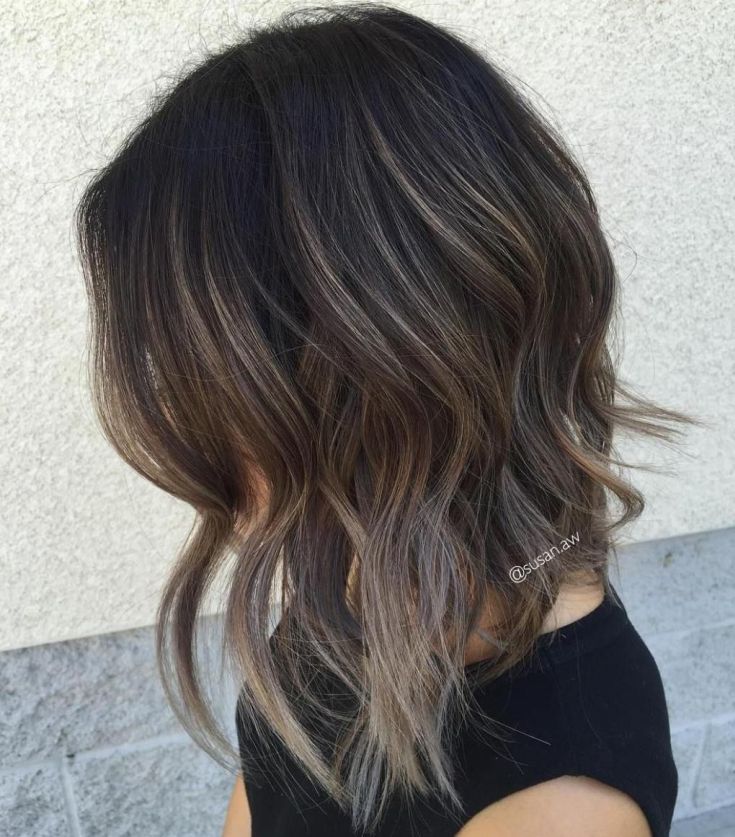 Balayage for medium dark hair