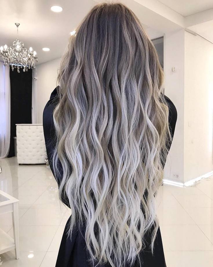 Balayage for long blond hair