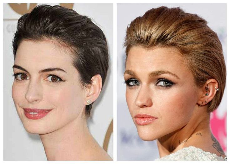 (+210 photos) Pixie haircut for round face