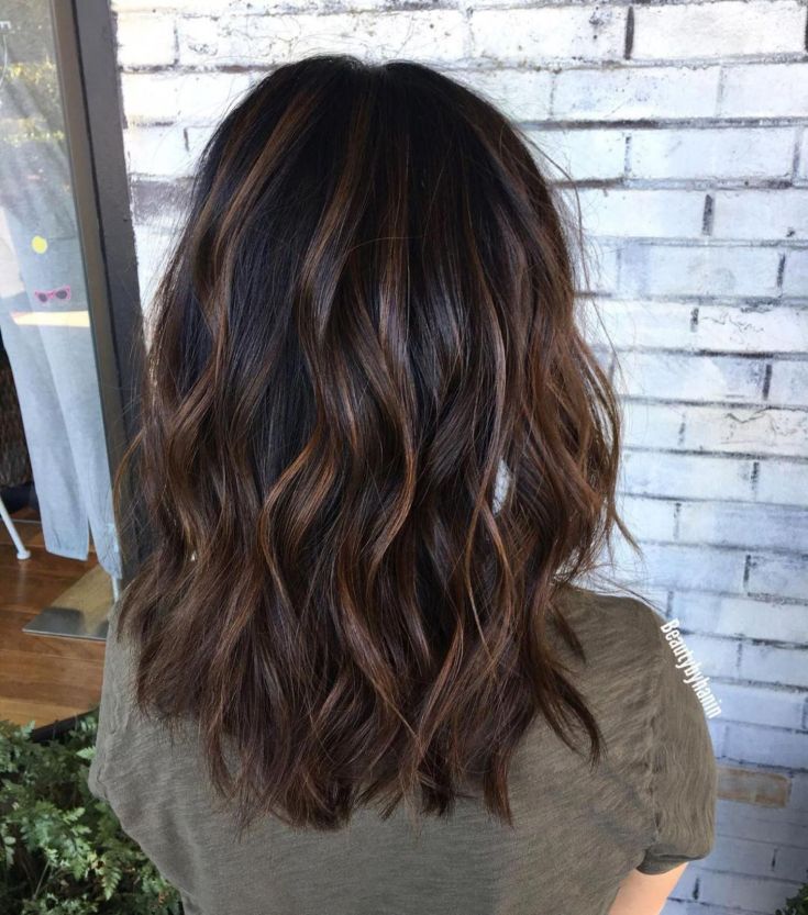 Balayage for medium dark hair