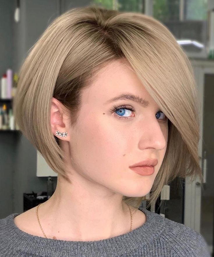 Asymmetrical bob square 178 photos