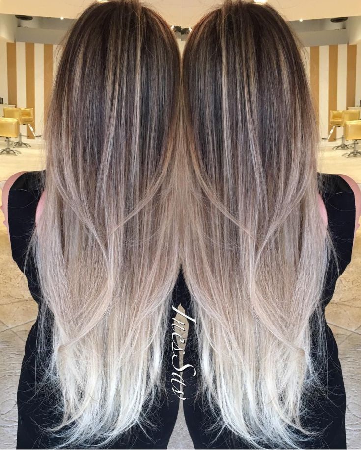 Balayage for long blond hair