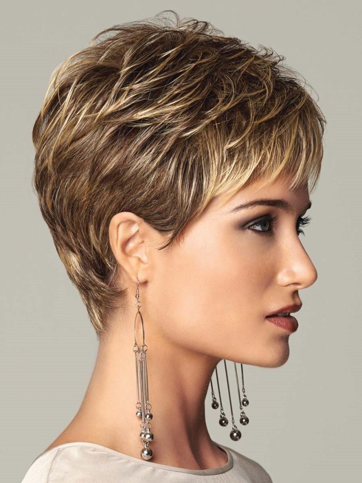 (+115 photos) Women's haircut garcon