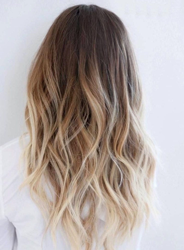 Balayage for long blond hair