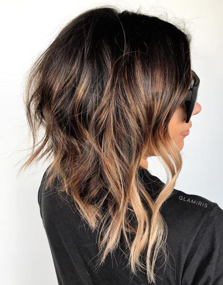 Balayage for medium dark hair