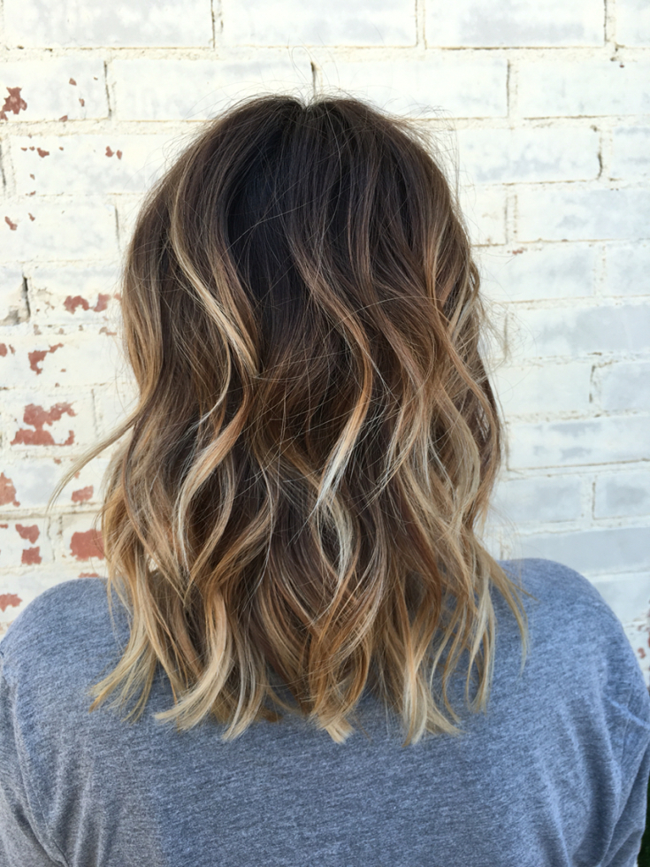 Balayage for medium dark hair