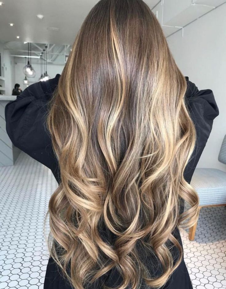 Balayage for long blond hair