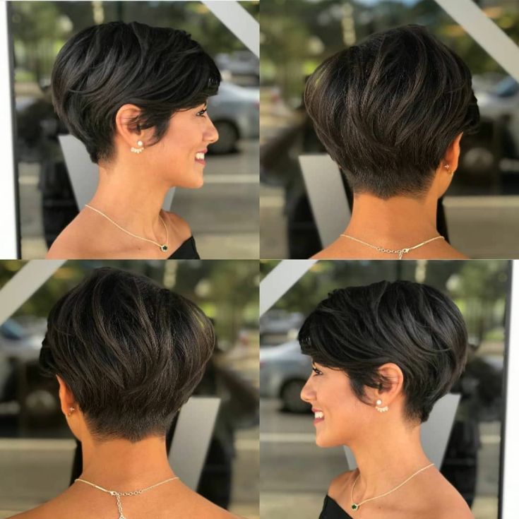 (+195 photos) Pixie haircut for brunettes