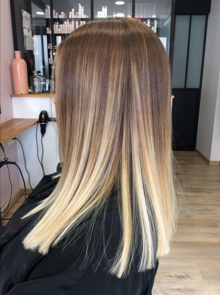 Balayage for long blond hair