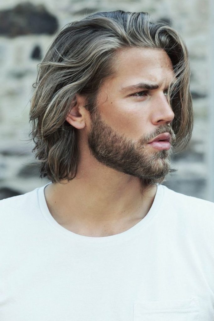 Men's haircut cascade