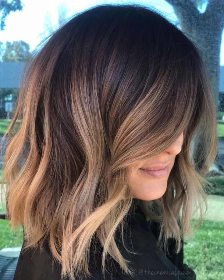 Balayage for medium dark hair