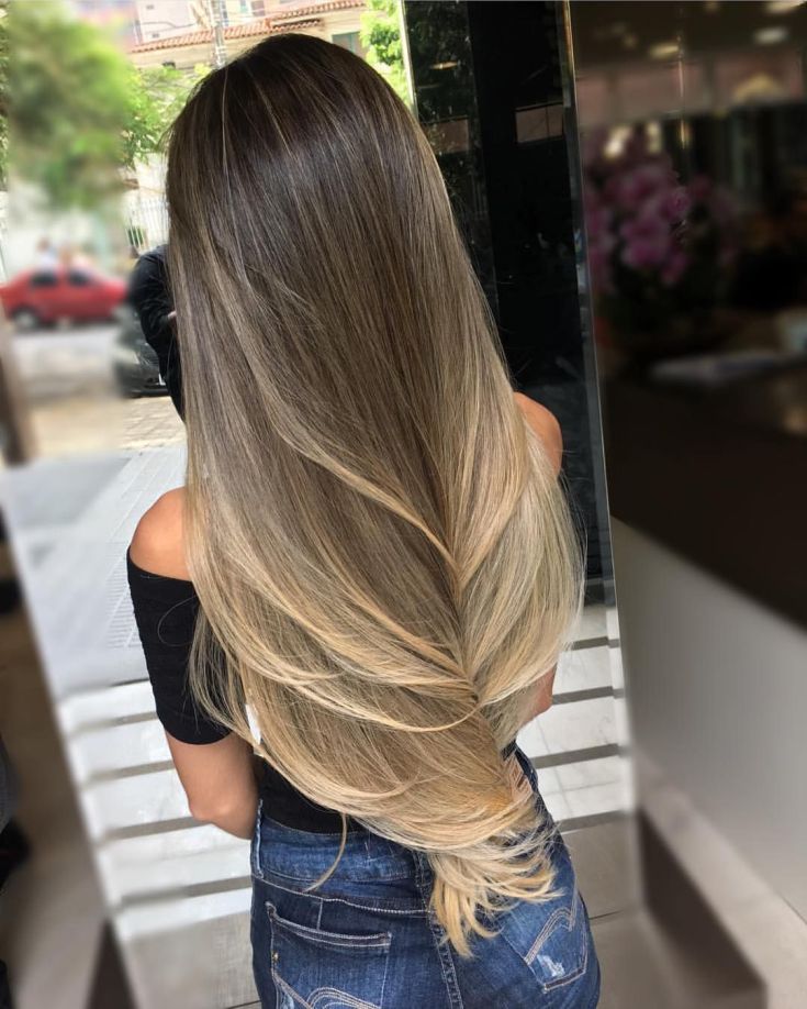 Balayage for long blond hair