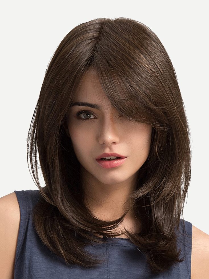 (+165 photos) Women's haircut cascade with bangs