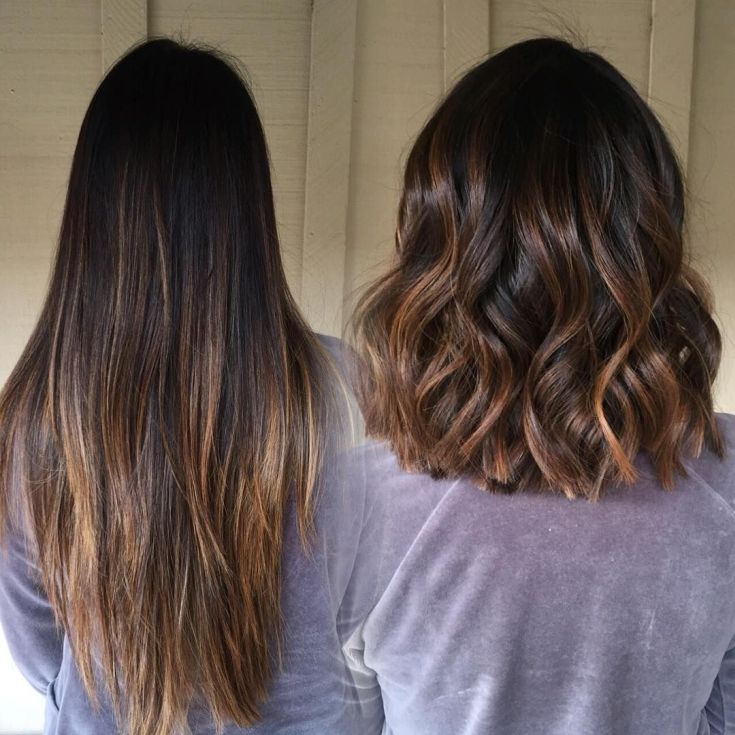 Balayage for medium dark hair