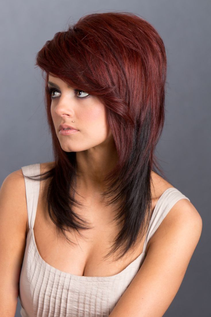 (+165 photos) Women's haircut cascade with bangs