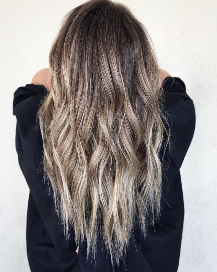 Balayage for long blond hair