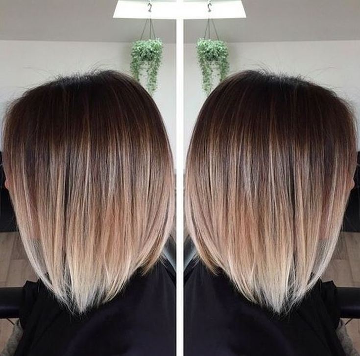 (+110 photo) Balayage on straight hair