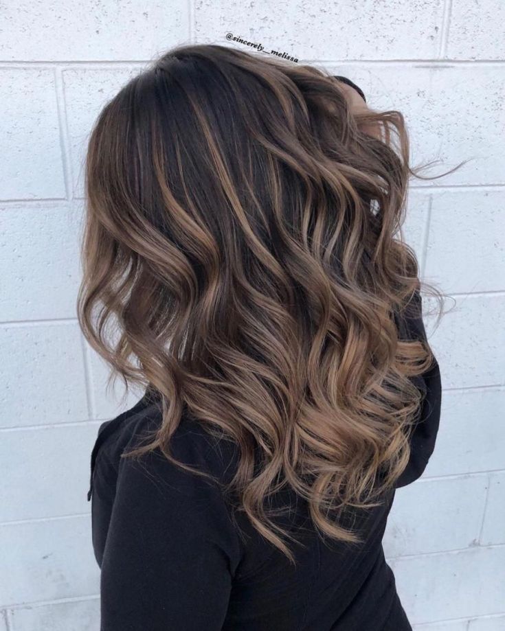 Balayage for medium dark hair