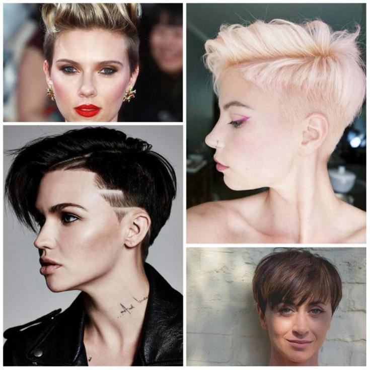 (+195 photos) Pixie haircut for brunettes