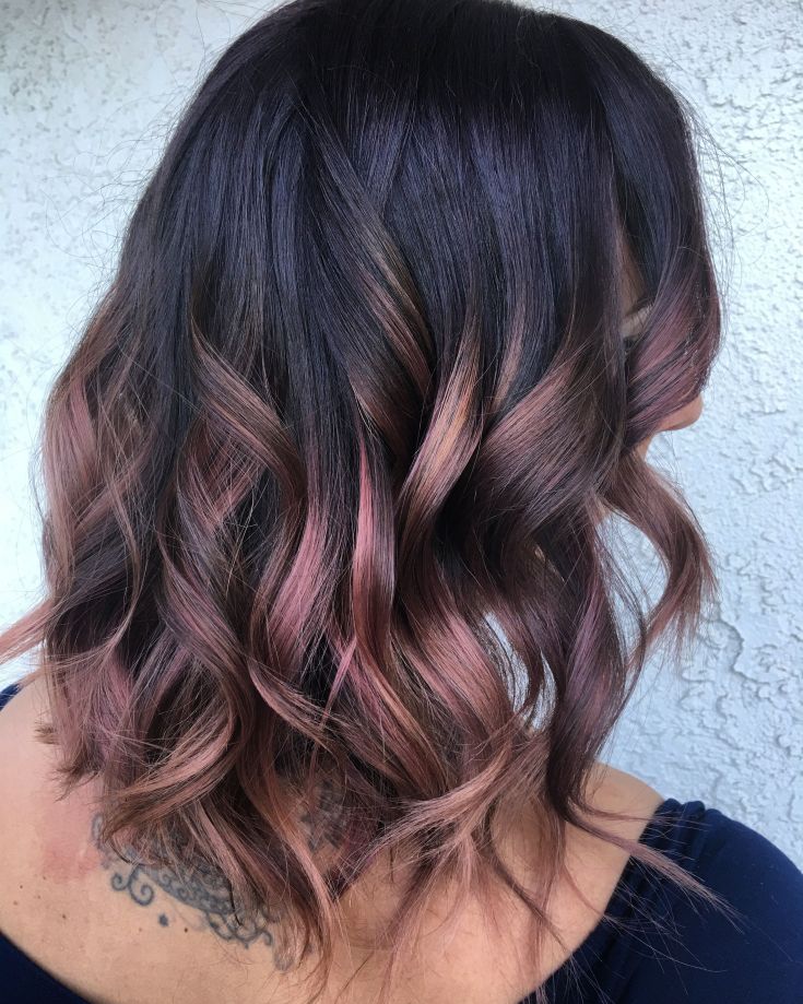 Balayage for medium dark hair