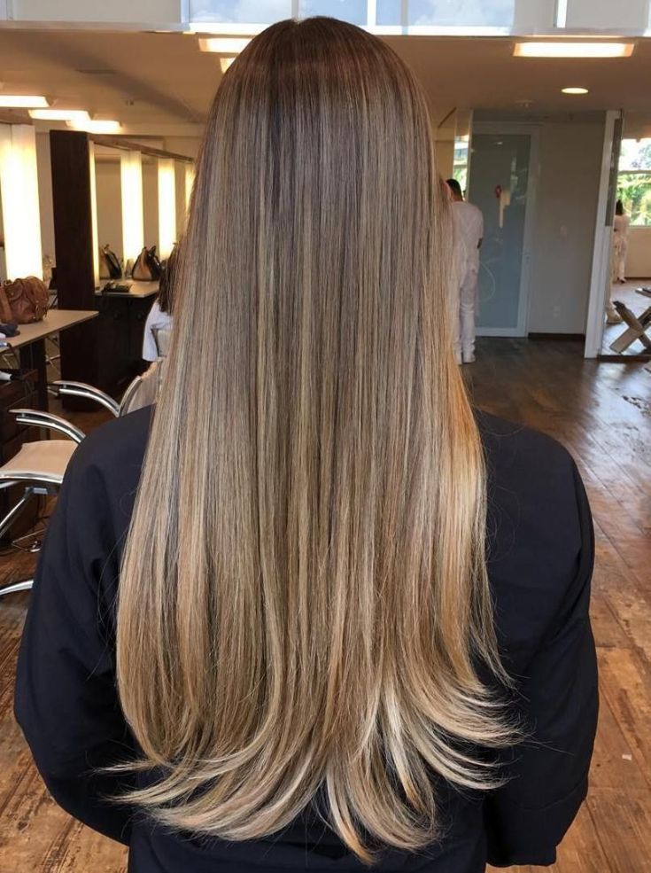 Balayage for long blond hair