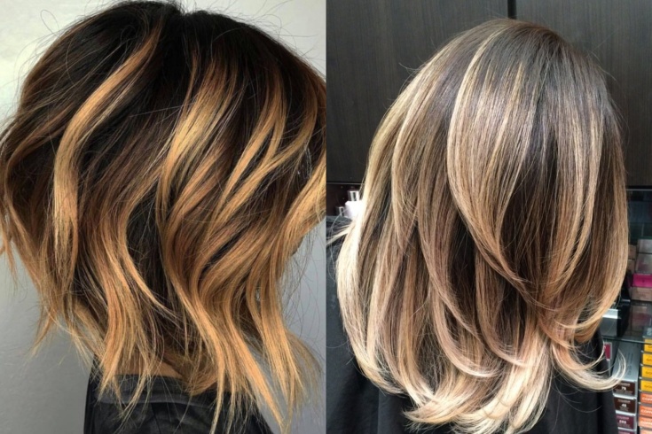 Balayage for medium dark hair