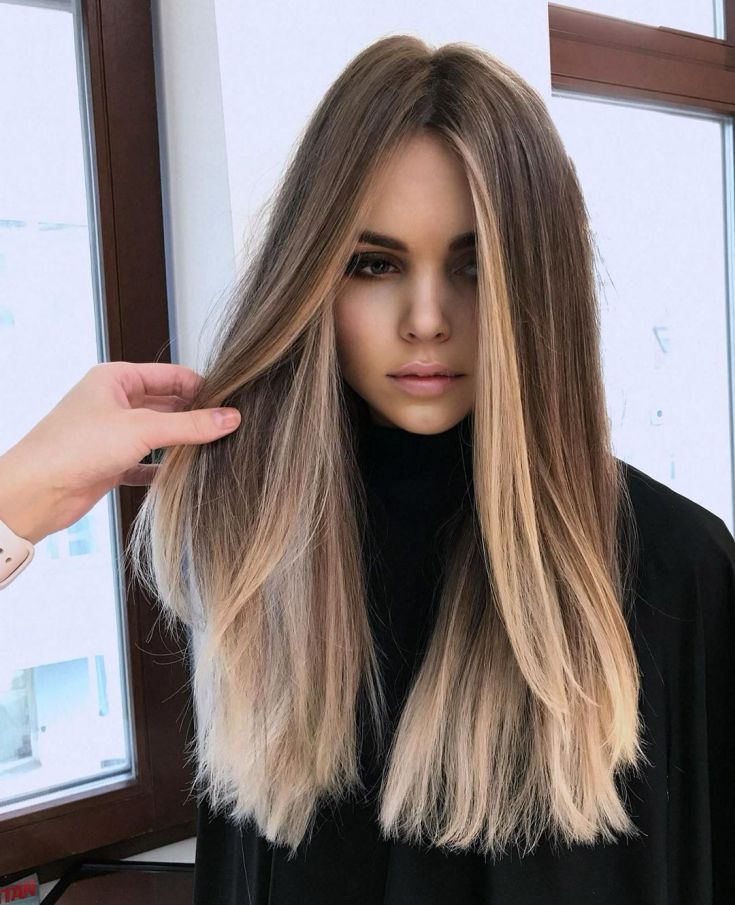 Balayage for long blond hair