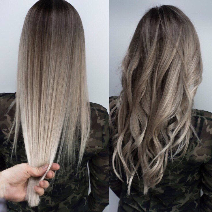 Balayage for long blond hair