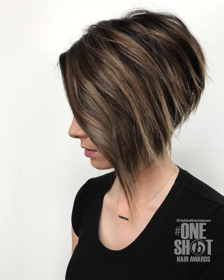 Asymmetrical bob square 178 photos