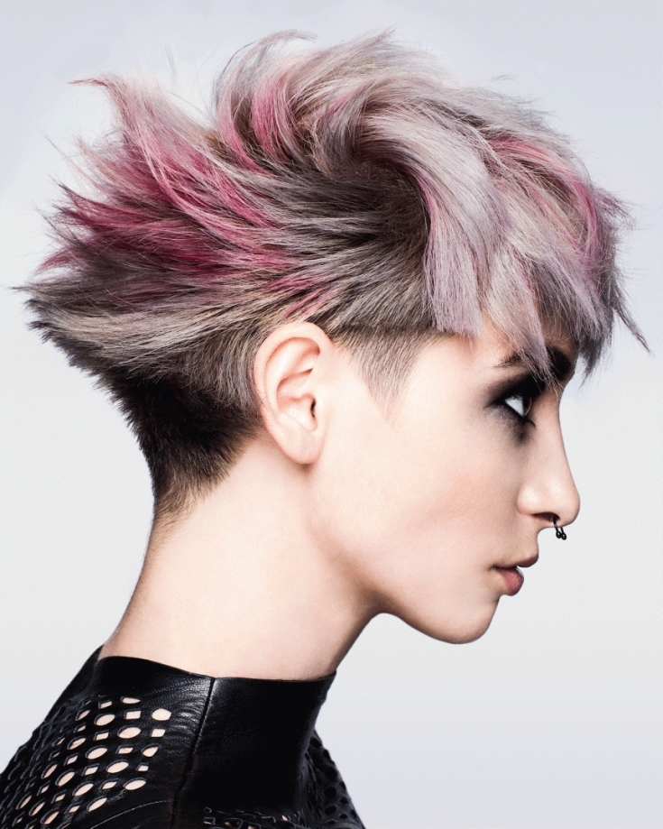 (+115 photos) Women's haircut garcon