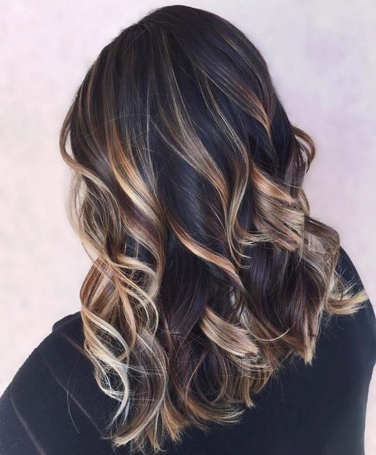 (+110 photo) Balayage on straight hair