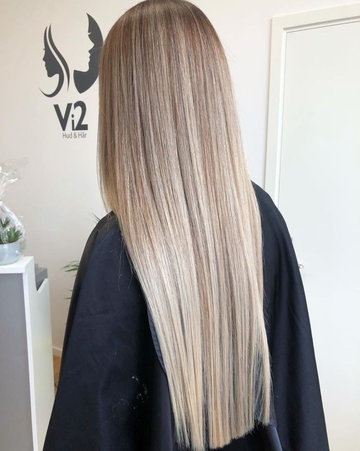 Balayage for long blond hair