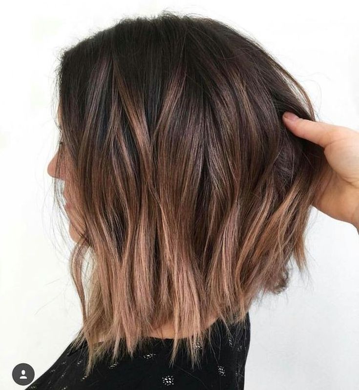 Balayage on dark hair square 180 photos