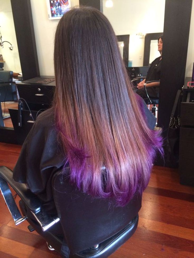 (+110 photo) Balayage on straight hair