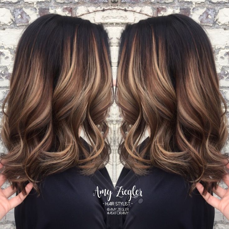 Balayage for medium dark hair