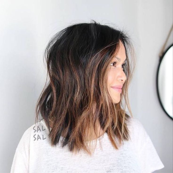 Balayage on dark hair square 180 photos