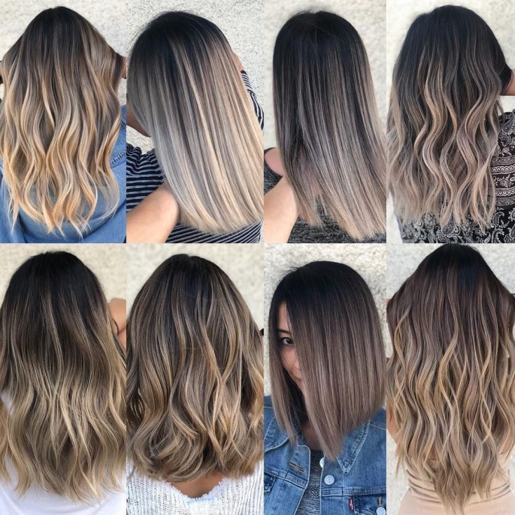 Balayage for medium dark hair