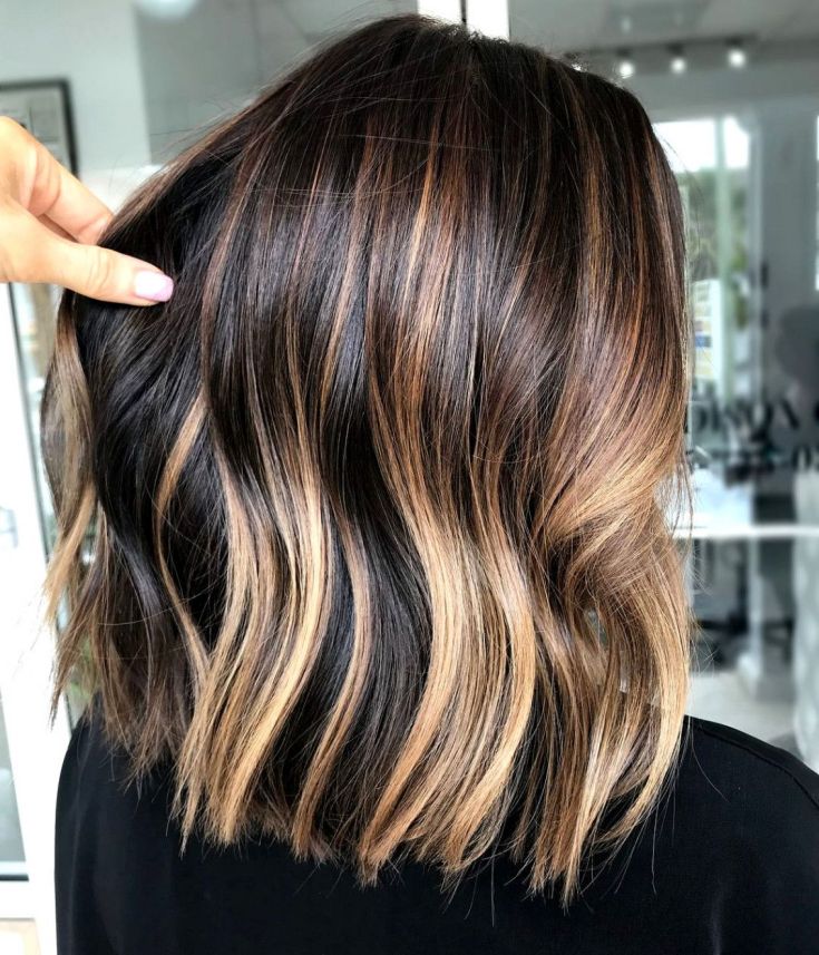 Balayage for medium dark hair