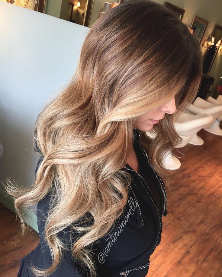 Balayage for long blond hair