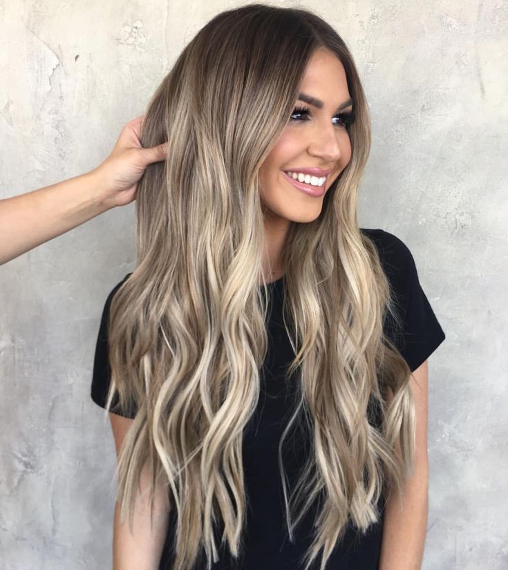 Balayage for long blond hair