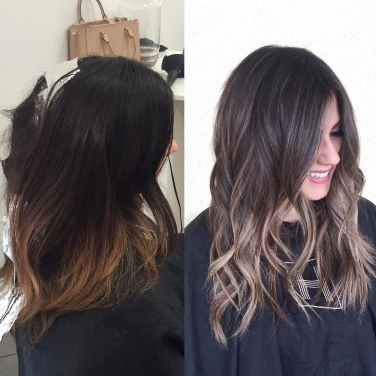 Balayage for medium dark hair