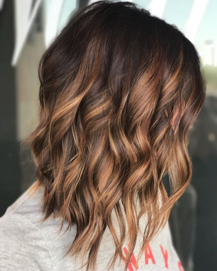 Balayage for medium dark hair