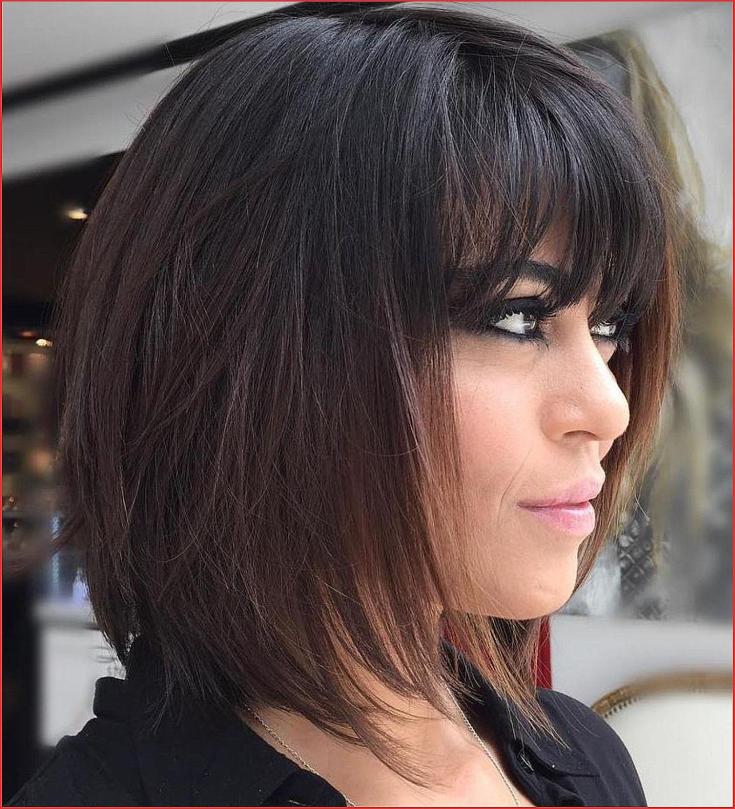 (+165 photos) Women's haircut cascade with bangs