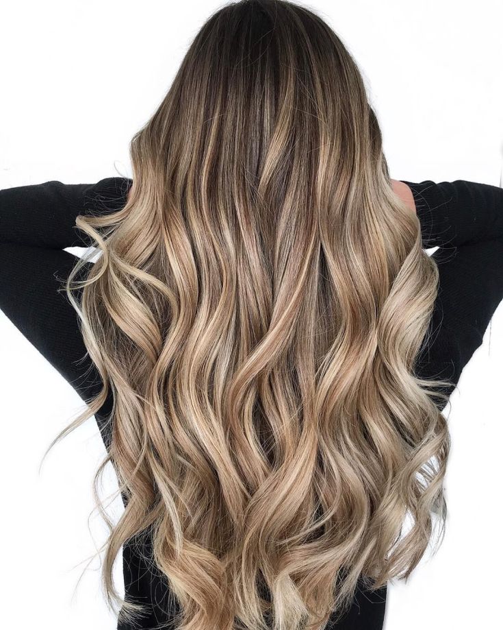 Balayage for long blond hair